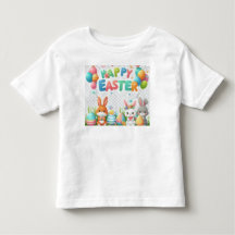 Easter basket kids tee
