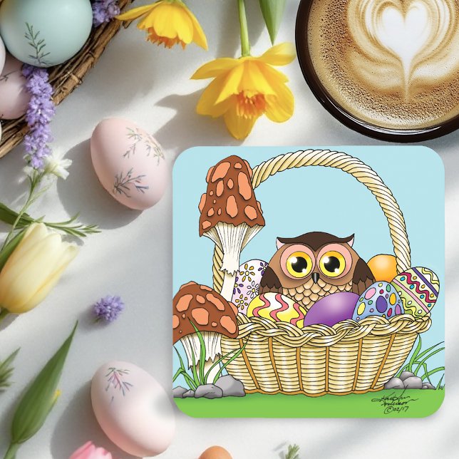 Easter Basket Owl Coaster (Creator Uploaded)