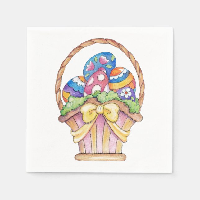 Easter Basket - Paper Napkins (Front)