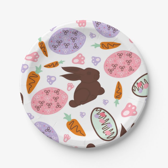 easter basket Paper Plate (Front)