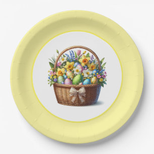 Easter Basket  Paper Plate