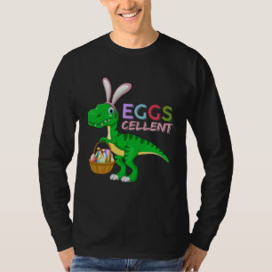 Easter Basket Stuffers Kids Dino Rex Bunny Egg Egg T-Shirt