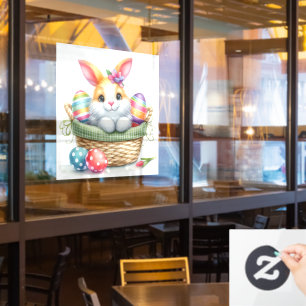 Easter Basket Window Cling