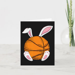 Easter Basketball Rabbit Bunny Happy Easter Day 2 Card