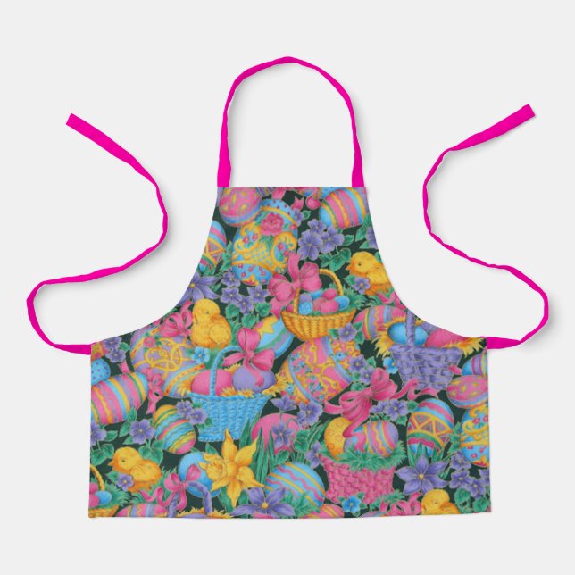 Easter Baskets and Eggs Apron (Front)