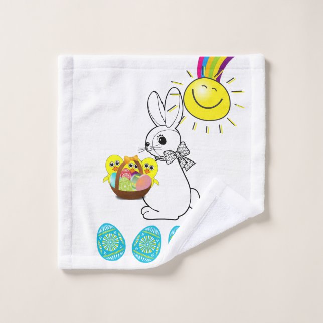 Easter Bathroom Towel Sets (Wash Cloth)