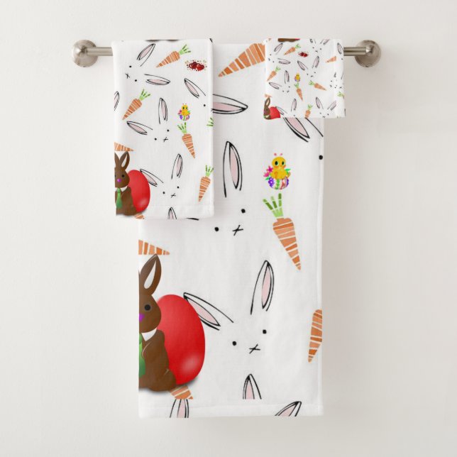 Easter Bathroom Towel Sets (Insitu)