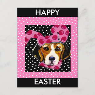 Easter Beagle Holiday Postcard