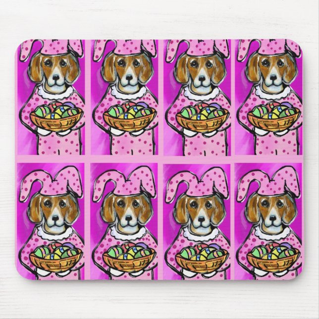 EASTER BEAGLE MOUSE PAD (Front)