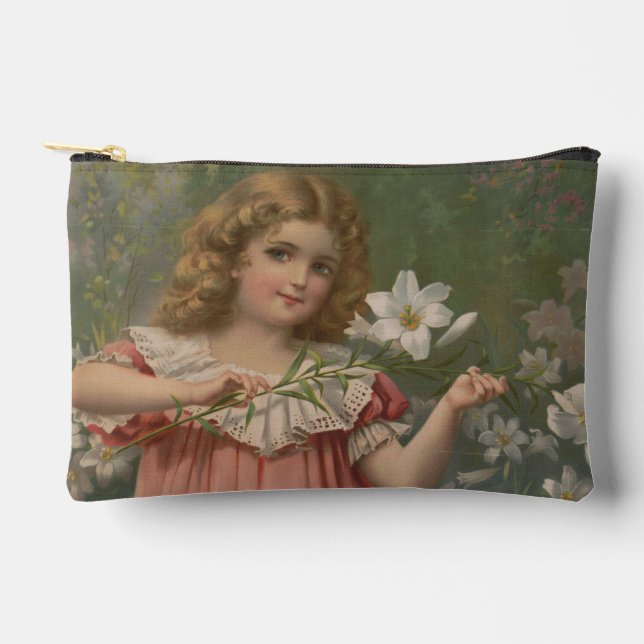 Easter Beauties, Vintage Illustration, 1898 Accessory Pouch (Front)