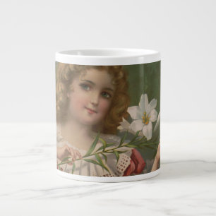 Easter Beauties, Vintage Illustration, 1898 Large Coffee Mug