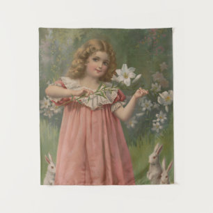 Easter Beauties, Vintage Illustration, 1898 Tapestry