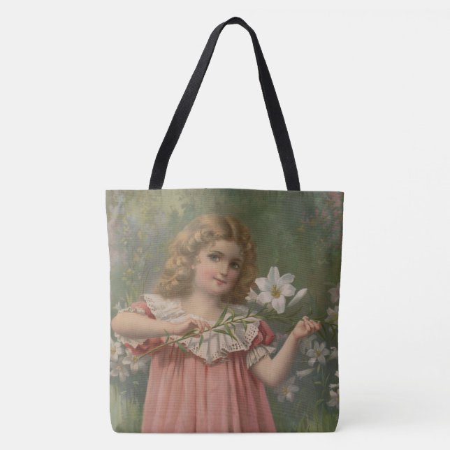Easter Beauties, Vintage Illustration, 1898 Tote Bag (Front)