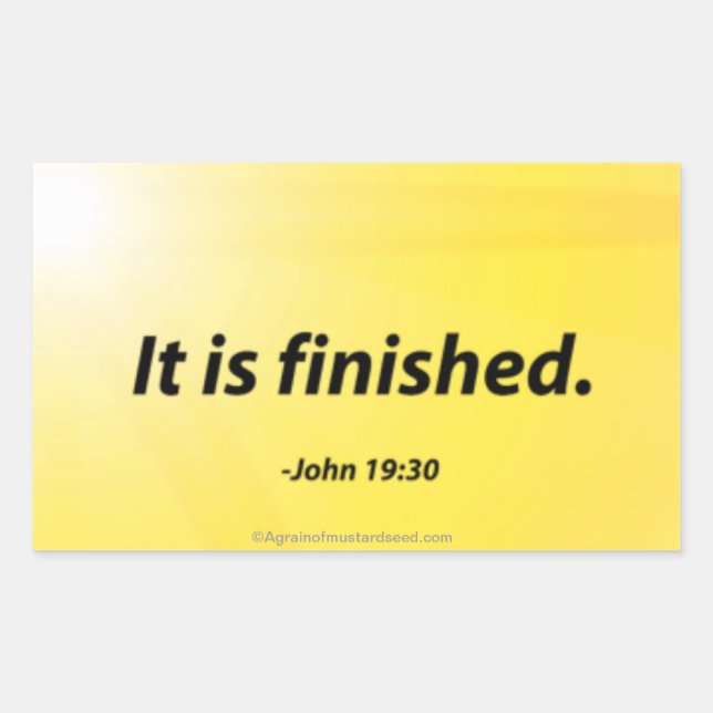 Easter Bible Quotes Rectangular Sticker (Front)