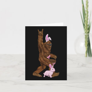 Easter Bigfoot Bunny In A Bysket Is Fun For Sunday Card