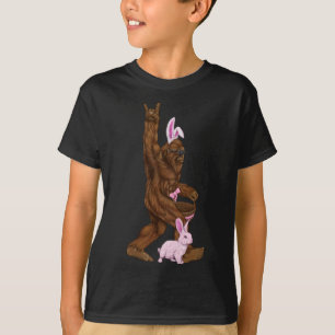 Easter Bigfoot Bunny In A Bysket Is Fun For Sunday T-Shirt