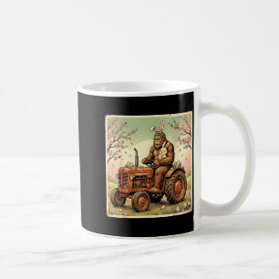 Easter bigfoot bunny tractor funny spring coffee mug