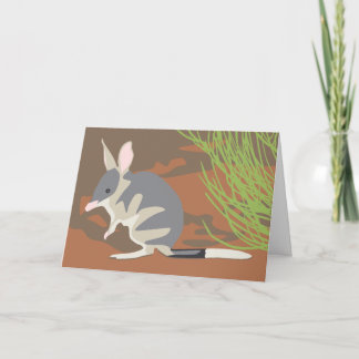 Easter bilby card with envelopes