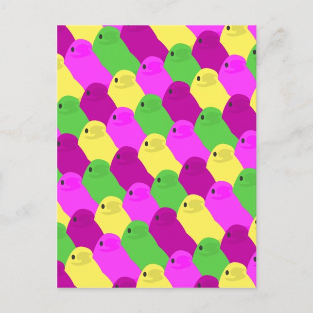 easter bird candy holiday postcard (Front)