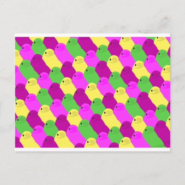 easter bird candy holiday postcard (Front)