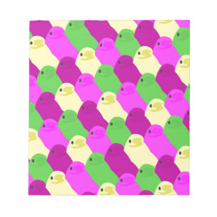 easter bird candy notepad