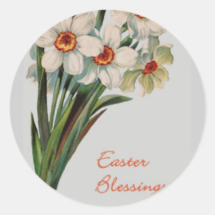 Easter Blessing Classic Round Sticker