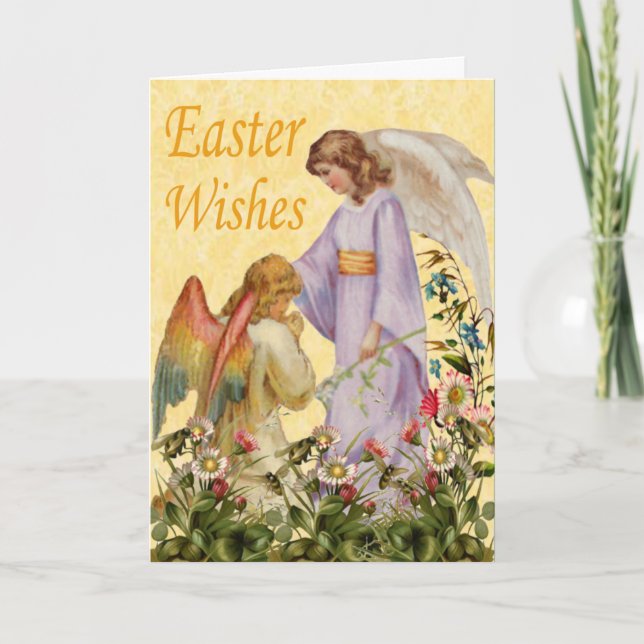 Easter Blessings Angel Card (Front)