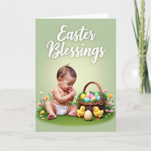 Easter Blessings Baby Spring Card