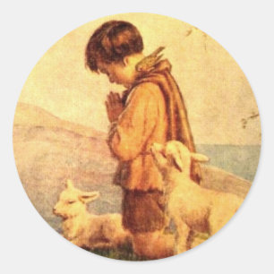 Easter Blessings Classic Round Sticker