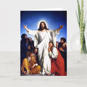 Easter Blessings Fine Art Customisable Easter Card