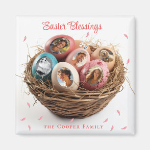 Easter Blessings I Cut Out Pictures Holiday Card Magnet