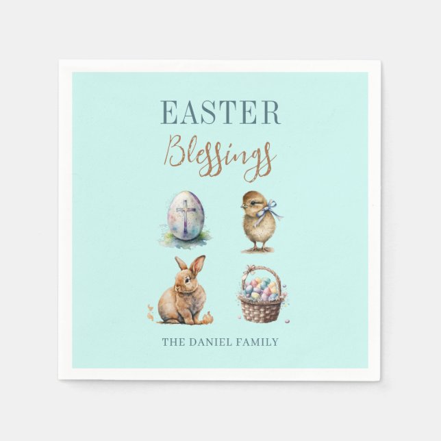 Easter Blessings Napkin (Front)