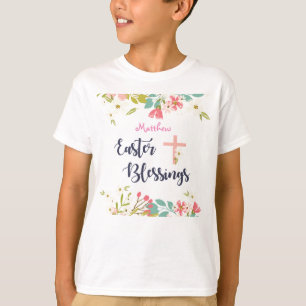 Easter Blessings of Risen Christ Flowers T-Shirt