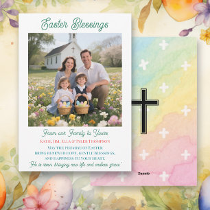 Easter Blessings  Personalized Photo Template