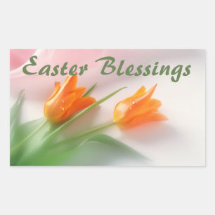 Easter Blessings  Rectangular Sticker