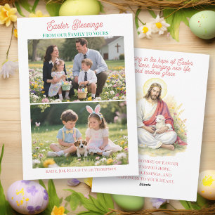 Easter Blessings Religious Photo Template