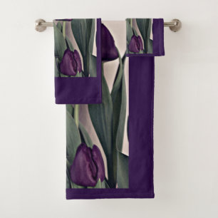 Easter Blessings with Tulips Opt.1 Bath Towel Set