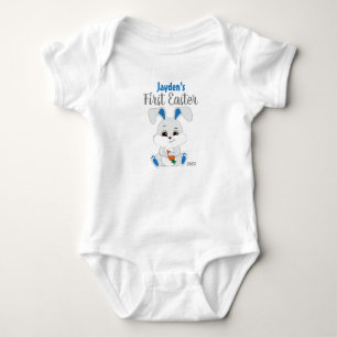 Easter Bodysuit with Cute Bunny for Baby Boy