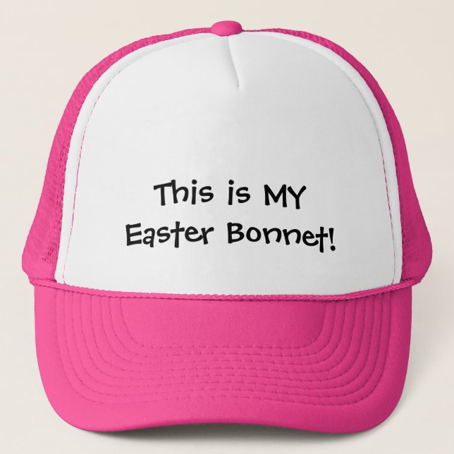 Easter Bonnet  Baseball or Trucker's Cap (Front)