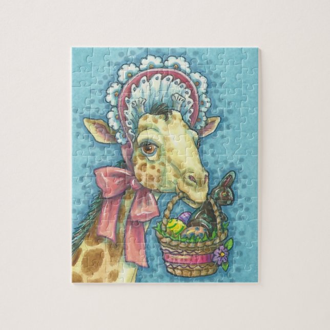 EASTER BONNET GIRAFFE PUZZLE (Vertical)