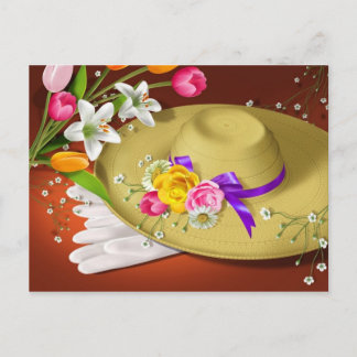 Easter Bonnet Postcard