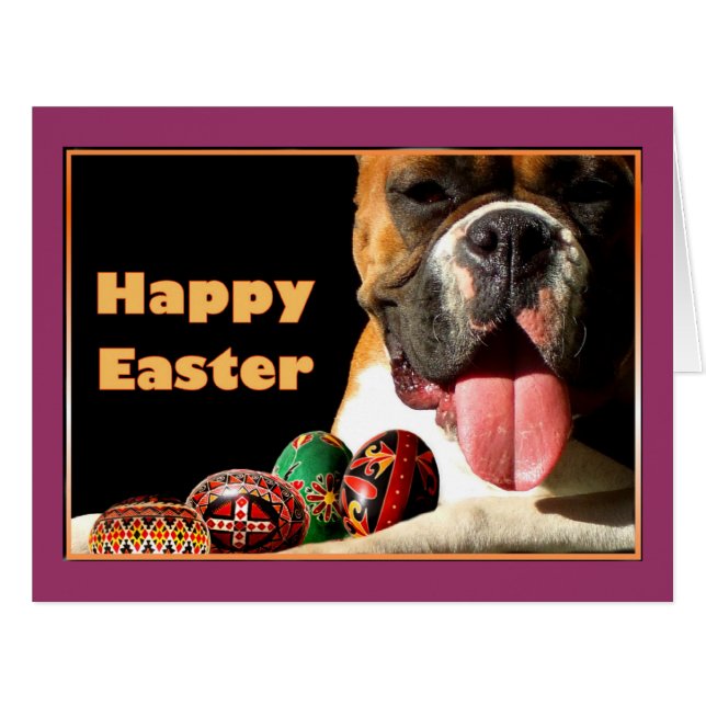 Easter Boxer Dog (Front Horizontal)