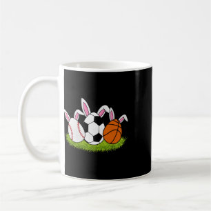 Easter Boys Baseball Basketball Soccer Sports Bunn Coffee Mug