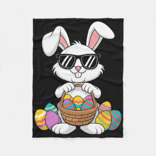 Easter Boys Girls Kids Toddler Bunny Rabbit Easter Fleece Blanket