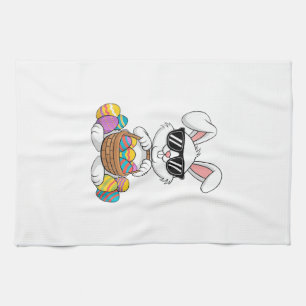 Easter Boys Girls Kids Toddler Bunny Rabbit Easter Tea Towel