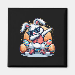 Easter Boys Kids Toddler Rabbit Bunny Egg Hunting  Magnet