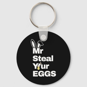 Easter boys toddlers mr steal your eggs funny key ring