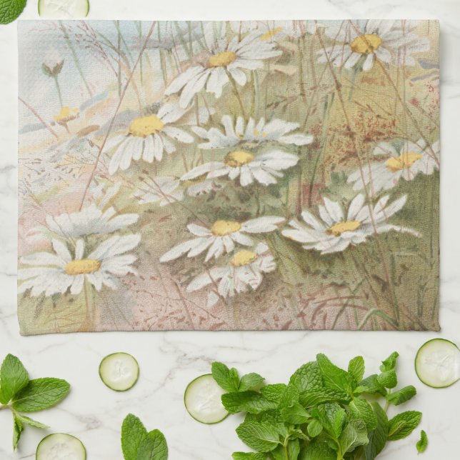 "Easter Brings the Budding Spring"  Tea Towel (Folded)