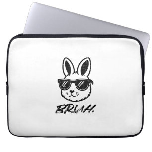 Easter Bruh Bunny Sunglasses Funny Meme Men Boys K Laptop Sleeve