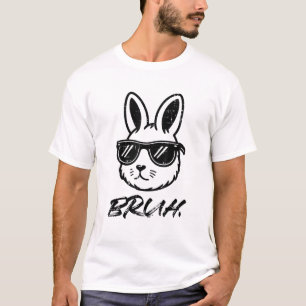 Easter Bruh Bunny Sunglasses Funny Meme Men Boys K T-Shirt